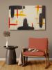 Silt | Earth Tone Abstract Canvas Print | Burnt Orange Wall Art | Prints in Paintings by Abby May