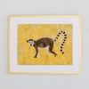 Mulberry Silk Ring-Tailed Lemur | Wall Sculpture in Wall Hangings by Tanana Madagascar. Item composed of fabric