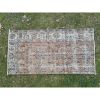 Front of Kitchen Sink Rug Hand Made Faded Mini Rug | Small Rug in Rugs by Vintage Pillows Store. Item composed of cotton & fiber