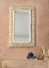 Handwoven Jute Wool Wall Mirror, Rustic Boho Farmhouse Decor | Decorative Objects by Swiflo