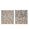 Checkered Pair Turkish Sparta Rug - Set of Two 3'10" X 6'2" | Area Rug in Rugs by Vintage Pillows Store. Item made of birch wood & cotton