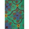 Silk Suzani Tapestry, Terra Cotta Suzani Wall Hanging Decor, | Tablecloth in Linens & Bedding by Vintage Pillows Store