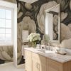 Sage Noir — Bold Florals Luxury Wallpaper Mural | Wall Treatments by ELLE WALLS