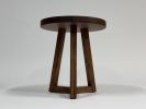 Solid Wood Bistro Table: Handcrafted Pedestal Dining Table, USA made | Tables by Marco Bogazzi. Item compatible with mid century modern and contemporary style