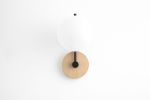 Natural Wood Light - Scandinavian Sconce - Model No. 7959 | Sconces by Peared Creation. Item made of wood with brass