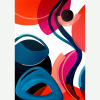 Spring sunset #3 | Mixed Media in Paintings by Laura Dujoncquoy