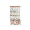 Handwoven Boho Wall Hanging, Textured Wool Cotton Tapestry, Neutral Rustic Decor | Wall Hangings by Swiflo