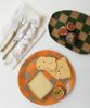 Orange Check Serving Platter | Serveware by Rosie Gore. Item made of ceramic