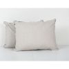 Blue Ikat Velvet Pillow, Set of Two Silk Lumbar Cushion Cove | Pillows by Vintage Pillows Store