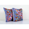 Suzani Ethnic Silk Pillow Case Fashioned from a Mid-20th Cen | Cushion in Pillows by Vintage Pillows Store