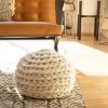 Hand Crochet Pouf DIY KIT | Pillows by Flax & Twine. Item composed of cotton