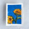 Sunflowers 1 | Oil And Acrylic Painting in Paintings by Ella Friberg. Item composed of paper in contemporary or modern style