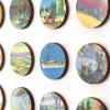 One Hundred Vintage Encyclopedia Dots Collage | Paintings by Amelia Coward