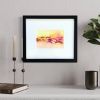 Original Abstract Watercolor Painting: Matted & Framed Wall Art (5x7) | Paintings by Susi Schuele Art