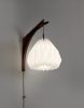 Misaki Wall Lamp | Sconces by La Loupe. Item composed of wood & linen