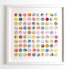 One Hundred Marbled Dots Collage Geometric Painting | Paintings by Amelia Coward