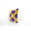 Velvet Ikat Cushion Dots Purple, Square Tribal Silk Cushion | Sham in Linens & Bedding by Vintage Pillows Store. Item composed of cotton & fiber