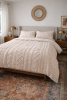 Sonoma Tufted Duvet Cover Set — Textured Cotton in Soft Whit | Linens & Bedding by Busa Designs