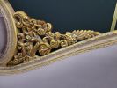 Victorian Style Chaise Lounge/ Antique Gold Leaf Finish/Hand | Couches & Sofas by Art De Vie Furniture