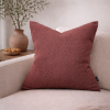 Red Rust Sherpa Pillow Cover | Pillows by Busa Designs