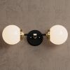 Sheridan - Wall Sconce Vanity Mid-Century Modern Lighting | Sconces by Illuminate Vintage. Item made of brass & glass