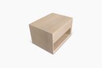 Modern Floating Nightstand | White Oak | Storage by Caleth