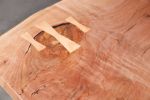 Maple Slab Coffee Table | Tables by Urban Lumber Co.. Item made of maple wood with steel
