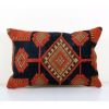 Vintage Turkish Carpet Rug Pillow Cover, Tribal Design Brick | Cushion in Pillows by Vintage Pillows Store