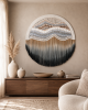Round Textile Artwork - DILIANA | Wall Hangings by Rianne Aarts / Teddy and Wool Studio