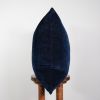 Deep Navy Blue Velvet Pillow 24x24 | Pillows by Vantage Design