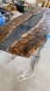 Epoxy Dining Table - Resin Table - Wood Resin Table | Tables by Tinella Collection. Item composed of wood & synthetic