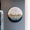 Circular Fiber Art Collection - SEASIDE tapestry | Wall Hangings by Rianne Aarts / Teddy and Wool Studio. Item composed of cotton & fiber