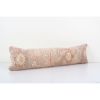 Pale Wool Rug Lumbar Pillow Cover with Pastel Color, Vintage | Cushion in Pillows by Vintage Pillows Store
