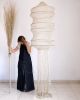 Nora Macrame Lamp - Beige | Pendants by Hamimi