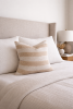 Wychmere Pillow Cover — Textured Neutral Cotton in Soft Beig | Pillows by Busa Designs