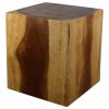 Haussmann® Wood Cube Table 20 in H x 18 in SQ Hollow inside | Coffee Table in Tables by Haussmann®