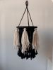 Macrame Ghost Lampshade | Chandeliers by Got A Knot. Item made of cotton