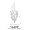 Alan Mizrahi AM2235 Angel Murano Glass Chandelier | Chandeliers by Alan Mizrahi Lighting Design