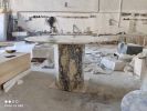 Calacatta Viola Marble Dining Table - Custom Order | Tables by AEGEAN MARBLE ARTISAN ATELIER