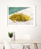 Coastal wall art, yellow "Fishing Net" fine art photograph | Photography by PappasBland. Item composed of paper compatible with contemporary and coastal style