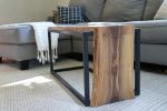 Live-Edge Walnut Waterfall Bench/coffee table | Benches & Ottomans by Hazel Oak Farms. Item made of wood