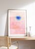 Mid Century Modern Wall Art Print, Abstract Pink Artwork | Prints by Capricorn Press. Item composed of paper in minimalism or mid century modern style