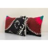 12" x 20" Uzbek Vintage Suzani Cushion Cover | Pillows by Vintage Pillows Store. Item composed of fabric