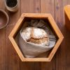 Hexagon Bread Box with Removable Lid in Urban Wood | Vessels & Containers by Alabama Sawyer