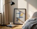 Slate 2 | Original Framed Abstract Paper Painting | Oil And Acrylic Painting in Paintings by Abby May