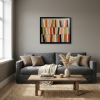 Atelier des reliures | Oil And Acrylic Painting in Paintings by Sophie DUMONT.. Item made of canvas compatible with minimalism and contemporary style