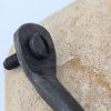 Rustic Hand Forged Iron Cabinet Pull Handle Hardware | Hardware by Element Metal & Woodcraft. Item composed of steel in rustic style