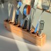 Slot Cooking Utensil Holder | Tableware by Formr. Item made of wood