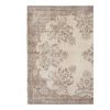 Vintage Handmade Medallion Floral Area Rug Oushak Beige | Rugs by Vintage Pillows Store. Item composed of cotton