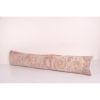 Extra Long Pink Turkish Carpet Pillow Cover, Anatolian Rug C | Cushion in Pillows by Vintage Pillows Store